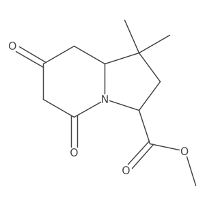 methyl (3S)-1,1-dimethyl-5,7-dioxo-2,3,8,8a-tetrahydroindolizine-3-carboxylate Structure