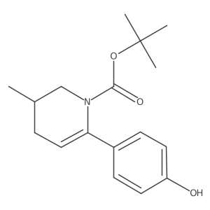 tert-Butyl 6-(4-hydroxyphenyl)-3-methyl-3,4-dihydropyridine-1(2H)-carboxylate Structure