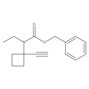 benzyl N-ethyl-N-(1-ethynylcyclobutyl)carbamate结构式