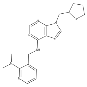 N-{[2-(dimethylamino)pyridin-3-yl]methyl}-9-[(oxolan-2-yl)methyl]-9H-purin-6-amine结构式
