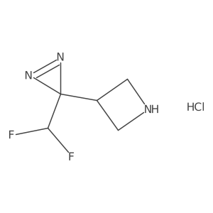 3-(3-(Difluoromethyl)-3H-diazirin-3-yl)azetidine hydrochloride Structure