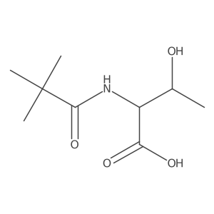 2-(2,2-Dimethylpropanamido)-3-hydroxybutanoic acid Structure