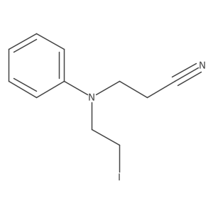 N-(2-Cyanoethyl)-N-(2-iodoethyl)aniline结构式