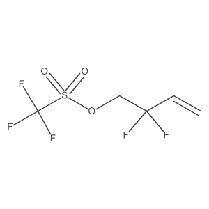 2,2-Difluorobut-3-en-1-yl trifluoromethanesulfonate结构式