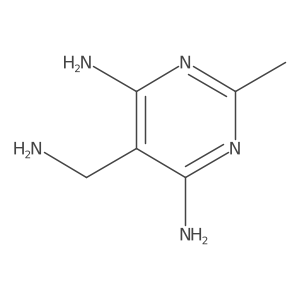 5-(Aminomethyl)-2-methyl-4,6-pyrimidinediamine结构式