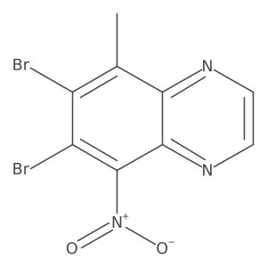6,7-Dibromo-5-methyl-8-nitroquinoxaline Structure