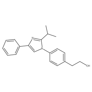 2-(4-(2-isopropyl-4-phenyl-1H-imidazol-1-yl)phenyl)ethan-1-ol Structure