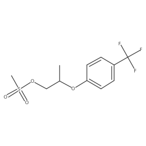 1-Propanol, 2-[4-(trifluoromethyl)phenoxy]-, 1-methanesulfonate Structure