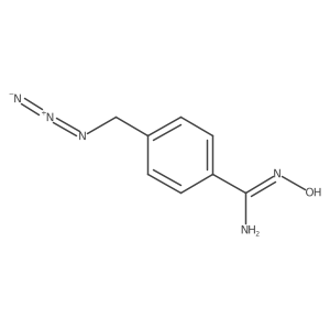 4-(azidomethyl)-N-hydroxybenzenecarboximidamide结构式