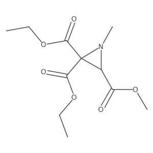 2-O,2-O'-diethyl 3-O-methyl 1-methylaziridine-2,2,3-tricarboxylate结构式