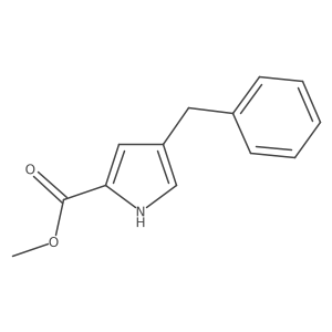 4-Benzyl-1H-pyrrole-2-carboxylic acid methyl ester结构式