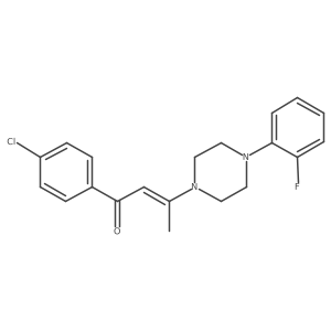 N-(4-Chlorophenyl)-3-(4-(2-fluorophenyl)piperazinyl)but-2-enamide Structure