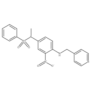 N-Methyl-N-{3-nitro-4-[(pyridin-4-ylmethyl)amino]phenyl}benzenesulfonamide结构式