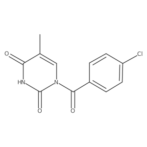 1-(4-chloro-benzoyl)-5-methyl-1H-pyrimidine-2,4-dione Structure