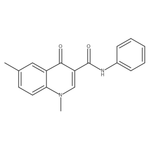1,6-Dimethyl-4-oxo-n-phenyl-1h-quinoline-3-carboxamide结构式
