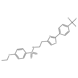 4-ethoxy-N-(2-(2-(4-(trifluoromethyl)phenyl)thiazol-4-yl)ethyl)benzenesulfonamide Structure