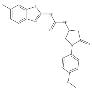 1-(1-(4-Methoxyphenyl)-5-oxopyrrolidin-3-yl)-3-(6-methylbenzo[d]thiazol-2-yl)urea Structure