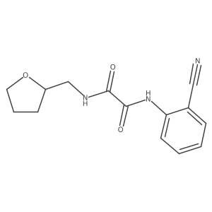 N1-(2-cyanophenyl)-N2-((tetrahydrofuran-2-yl)methyl)oxalamide Structure