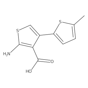 2-Amino-4-(5-methylthiophen-2-yl)thiophene-3-carboxylic acid结构式