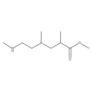 Methyl 2-methyl-3-[methyl[2-(methylamino)ethyl]amino]propanoate Structure