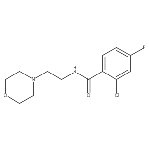 2-chloro-4-fluoro-N-[2-(4-morpholinyl)ethyl]benzamide结构式