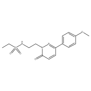 N-(2-(3-(4-methoxyphenyl)-6-oxopyridazin-1(6H)-yl)ethyl)ethanesulfonamide结构式