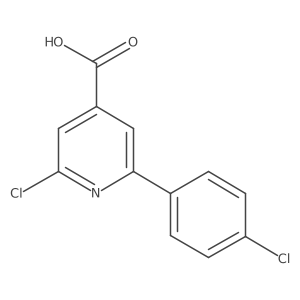 2-Chloro-6-(4-chlorophenyl)pyridine-4-carboxylic acid Structure