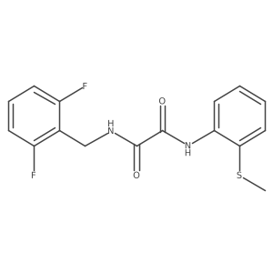 N1-(2,6-difluorobenzyl)-N2-(2-(methylthio)phenyl)oxalamide结构式