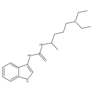1-(5-(diethylamino)pentan-2-yl)-3-(1H-indol-3-yl)urea结构式
