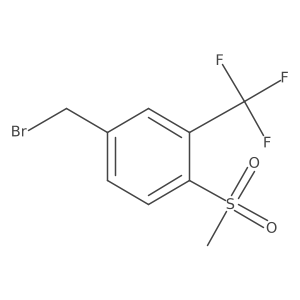 1-Bromomethyl-4-methylsulfonyl-3-trifluoromethylbenzene Structure