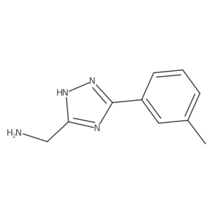 [3-(3-methylphenyl)-1H-1,2,4-triazol-5-yl]methanamine结构式