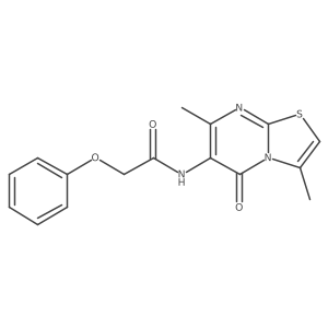 N-(3,7-dimethyl-5-oxo-5H-thiazolo[3,2-a]pyrimidin-6-yl)-2-phenoxyacetamide Structure