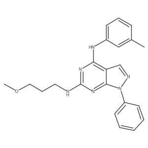 N~6~-(3-methoxypropyl)-N~4~-(3-methylphenyl)-1-phenyl-1H-pyrazolo[3,4-d]pyrimidine-4,6-diamine Structure
