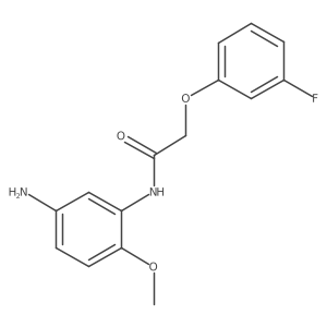 N-(5-amino-2-methoxyphenyl)-2-(3-fluorophenoxy)acetamide结构式
