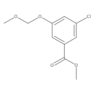 Methyl 3-chloro-5-(methoxymethoxy)benzoate结构式