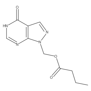 (4-oxo-5H-pyrazolo[3,4-d]pyrimidin-1-yl)methyl butanoate Structure