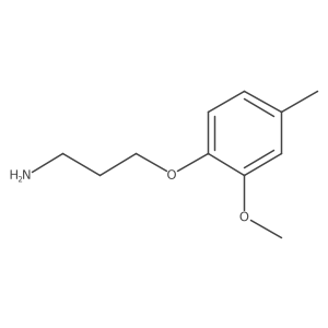 3-(2-Methoxy-4-methylphenoxy)propan-1-amine结构式