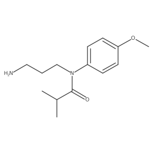 N-(3-aminopropyl)-N-(4-methoxyphenyl)-2-methylpropanamide Structure