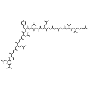 CC(C)CC(NC(=O)C(Cc1ccccc1)NC(=O)C(CC(=O)O)NC(=O)CNC(=O)C(CCC(=O)O)NC(=O)CNC(=O)C(CO)NC(=O)C(CC(=O)O)NC(=O)C(C)N)C(=O)NC(C)C(=O)NC(CCC(=O)O)C(=O)NCC(=O)NCC(=O)NCC(=O)NC(C(=O)NC(CCCN=C(N)N)C(=O)O)C(C)C结构式