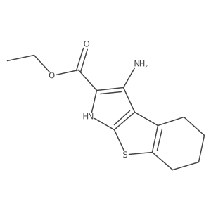 Ethyl 3-amino-4,5,6,7-tetrahydro-1H-[1]benzothieno[2,3-b]pyrrole-2-carboxylate Structure
