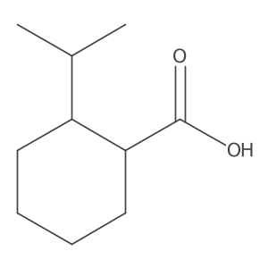 2-Isopropylcyclohexanecarboxylic acid Structure