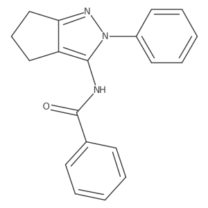 N-{2-phenyl-2H,4H,5H,6H-cyclopenta[c]pyrazol-3-yl}benzamide Structure