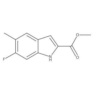 methyl 6-fluoro-5-methyl-1H-indole-2-carboxylate Structure