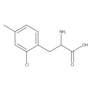 (2R)-2-amino-3-(2-chloro-4-methylphenyl)propanoic acid结构式