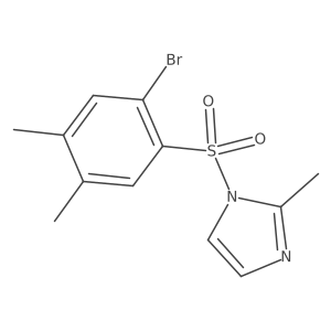 1-[(2-bromo-4,5-dimethylphenyl)sulfonyl]-2-methyl-1H-imidazole Structure