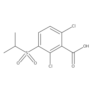 2,6-Dichloro-3-(propane-2-sulfonyl)benzoic acid Structure