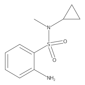 2-amino-N-cyclopropyl-N-methylbenzenesulfonamide Structure