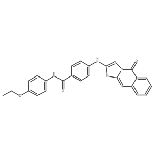 N-(4-ethoxyphenyl)-4-({5-oxo-5H-[1,3,4]thiadiazolo[2,3-b]quinazolin-2-yl}amino)benzamide Structure