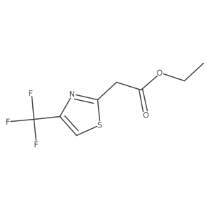 Ethyl 2-[4-(trifluoromethyl)-1,3-thiazol-2-yl]acetate结构式