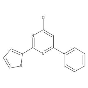 4-Chloro-6-phenyl-2-(thiophen-2-yl)pyrimidine结构式
